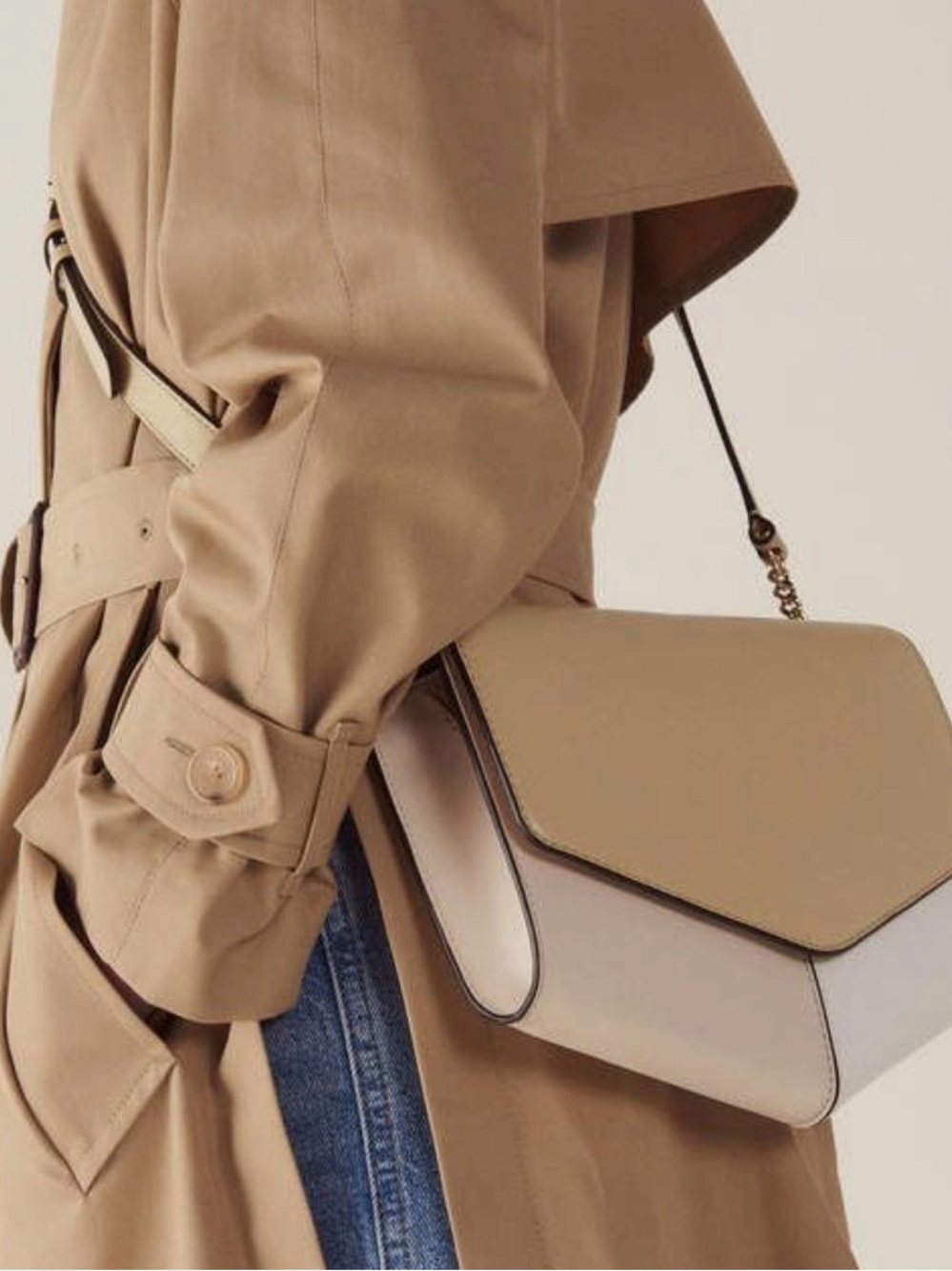 Sandro Lou Colorblock leather crossbody/shoulder bag $385 Read below